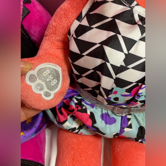 20" Build A Bear Honey Girl Risa Pink & Misha Rock Stars Singing Plushes BAB - Picture 12 of 13